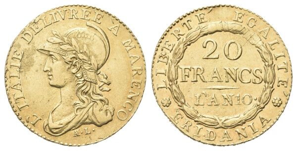20 franchi moneta titolo descrittivo abcd