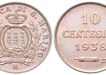 San Marino – 10 centesimi 1938