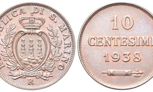 San Marino - 10 centesimi 1938