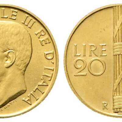 20 LIRE repubblica italiana anno 123