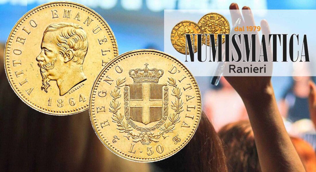 ASTA 18 – Realizzo di 288.888 Euro per la 50 Lire 1864