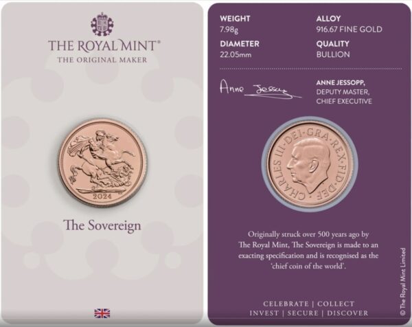 GRAN BRETAGNA - STERLINA INGLESE 2024 CARLO III BLISTER