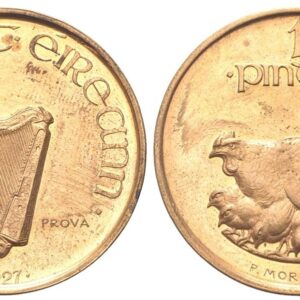 IRLANDA - Stato Libero, 1921-1937. - 1 Pingin o Penny 1927 Prova opus P. Morbiducci.