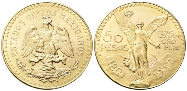 Messico_50_Pesos 50 Pesos Messico Oro