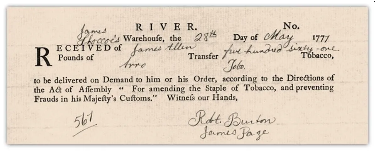 Storia delle Tobacco notes