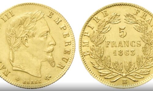 FRANCIA - Napoleone III Imperatore, 1852-1870. - 5 Franchi 1863